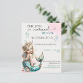 Papier Notre Anniversaire de la Petite Sirène (Debout devant)