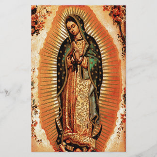 Papier Notre-Dame de Guadalupe et les Anges