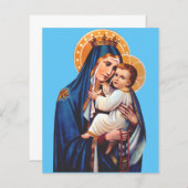 Papier Notre-Dame du Mont Carmel (Devant / Derrière)