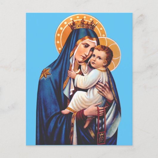 Papier Notre-Dame du Mont-Carmel Art dévotionnel (Devant)