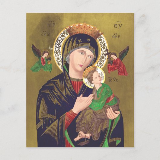 Papier Notre-Dame du Perpétuel Secours (Devant)