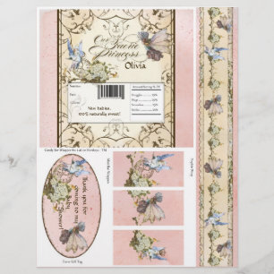 Papier Notre Féerie Princesse, Baby shower Wrappers Candy