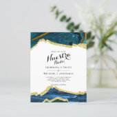 Papier Notre Mariage AGATE Or Invitation Mariage Espagnol (Debout devant)