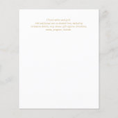 Papier Notre Mariage Cadre GOLD Invitation de mariage esp (Dos)