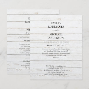 Papier Notre Mariage Typographie Moderne INVITATION PLUSI