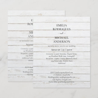 Papier Notre Mariage Typographie Moderne INVITATION PLUSI
