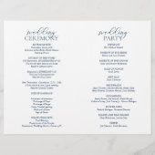 Papier Notre Meilleure Journée, Cérémonie Mariage Program (Dos)