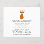 Papier Nous avons déménagé Boho Terracotta Faire-part de  (Dos)