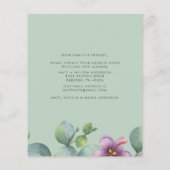 Papier Nous avons déménagé Budget Eucalyptus Purple Green (Dos)