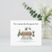 Papier Nous avons déplacé Chic Boho Moving Faire-part (Debout devant)