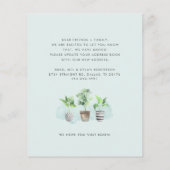 Papier Nous avons déplacé la Faire-part de déménagement b (Dos)