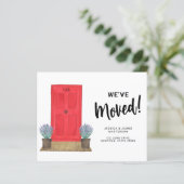 Papier Nous avons déplacé la porte de Faire-part de dépla (Debout devant)