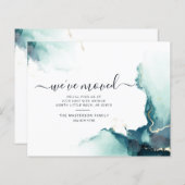 Papier Nous avons déplacé le Faire-part de déplacement de (Devant / Derrière)