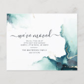 Papier Nous avons déplacé le Faire-part de déplacement de (Devant)