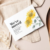 Papier Nous avons déplacé le Faire-part de tournesol