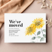 Papier Nous avons déplacé le Faire-part de tournesol