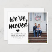 Papier Nous avons déplacé une nouvelle adresse photo de d (Devant / Derrière)