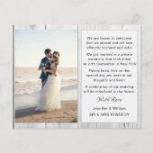 Papier Nous avons Elopé Photo Collage Mariage bois Faire- (Dos)