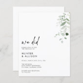 Papier Nous avons fait Faire-part de mariage (Devant / Derrière)