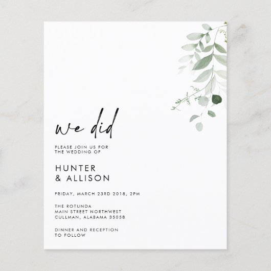 Papier Nous avons fait Faire-part de mariage (Devant)