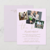 Papier Nous Avons Lié Les Invitations Du Mariage De Noeud (Devant / Derrière)