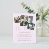 Papier Nous Avons Lié Les Invitations Du Mariage De Noeud (Debout devant)