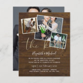 Papier Nous Avons Lié Les Invitations Du Mariage De Noeud (Devant / Derrière)