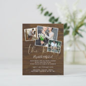 Papier Nous Avons Lié Les Invitations Du Mariage De Noeud (Debout devant)