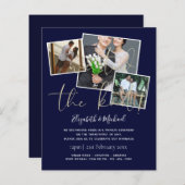 Papier Nous Avons Lié Les Invitations Du Mariage De Noeud (Devant / Derrière)