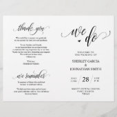 Papier Nous le faisons, Noir, Foldable Mariage Ceremony P (Devant)