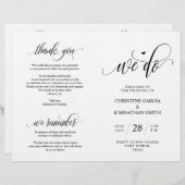 Papier Nous le faisons, Noir, Foldable Mariage Ceremony P (Devant / Derrière)