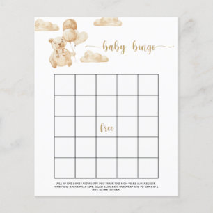 Papier Nous pouvons à peine attendre le jeu de baby bingo