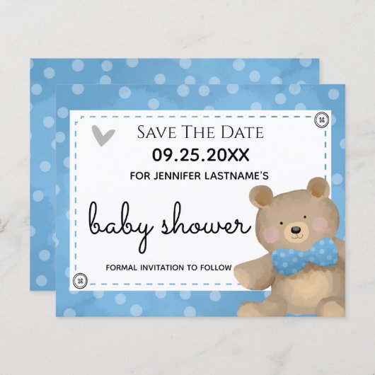 Papier Nous pouvons accélérer le Baby shower d'attente En (Devant / Derrière)