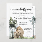 Papier Nous pouvons attendre avant Baby shower de forêt a (Devant / Derrière)