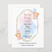 Papier Nous pouvons attendre, porter sexe révéler invitat (Devant / Derrière)