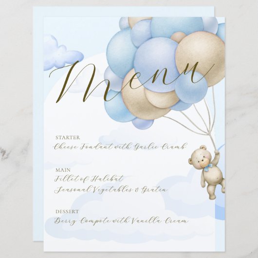 Papier Nous Pouvons Attendre Rapidement Balloons Garçon M (Devant / Derrière)