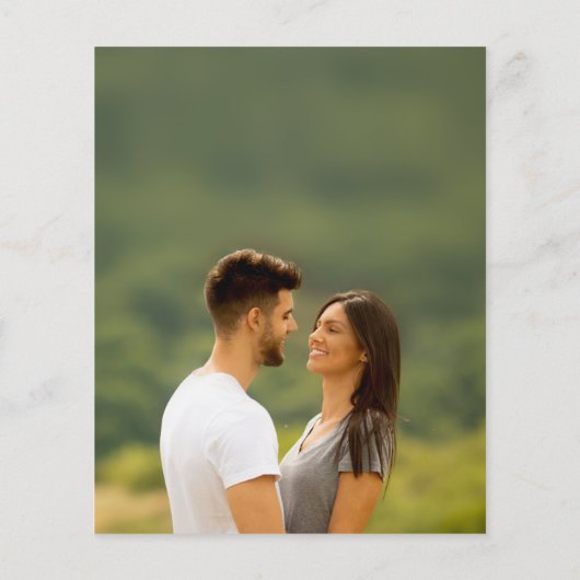 Papier Nous sommes engagés Rustic Engagement Party Invita (Dos)