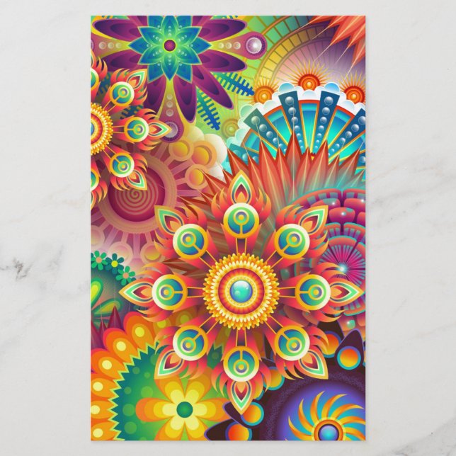 Papier Nouveau Arrière - plan Abstrait coloré (Devant)