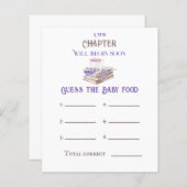 Papier Nouveau Chapitre Commencer Livre Guess Baby shower (Devant / Derrière)