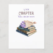 Papier Nouveau Chapitre Commencer Livre Guess Baby shower (Dos)