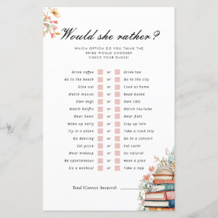 Papier Nouveau Chapitre Jeu de Salle de Mariée Would She