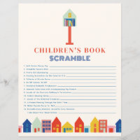 Nouveau Kid On Block Baby shower Book Scramble Jeu
