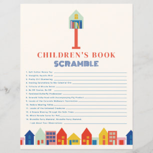 Papier Nouveau Kid On Block Baby shower Book Scramble Jeu