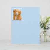 Papier Nouvelle-Écosse Peinture de chien pour l'essayeur  (Debout devant)