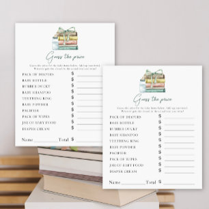 Papier Nouvelle étape Baby shower - Jeu de devinette de p