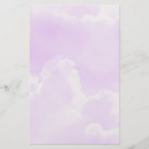Papier Nuages mauves doux