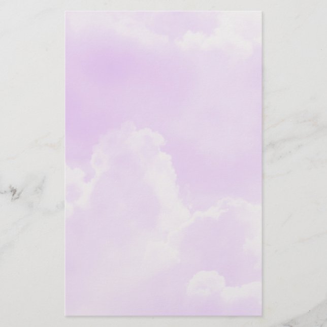 Papier Nuages mauves doux (Devant)