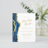Papier Nuestra Boda AGATE Gold Mariage espagnol INVITE (Debout devant)