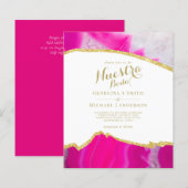 Papier Nuestra Boda AGATE Gold Mariage espagnol INVITE (Devant / Derrière)