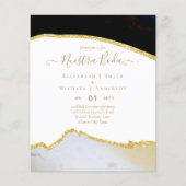 Papier Nuestra Boda AGATE Gold Mariage espagnol INVITE (Devant)